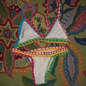 Never worn white bikini size (S/M)